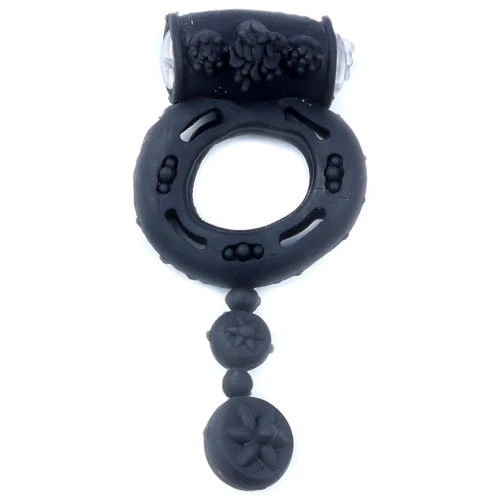 Эрекционное кольцо c вибрацией BOSS Series Vibro Cock Ring Black