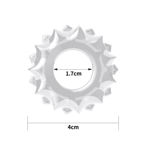 Эрекционное кольцо LoveToy POWER PLUS Cockring, Clear: Цвет прозрачный