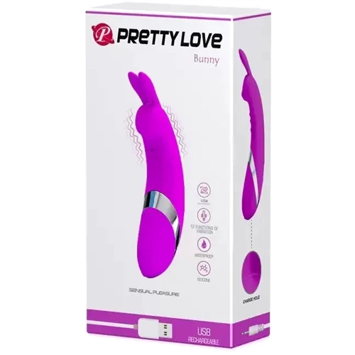 Стимулятор клітора LYBAILE PRETTY LOVE - Bunny, BI-014108-1: Діаметр, см 3.2