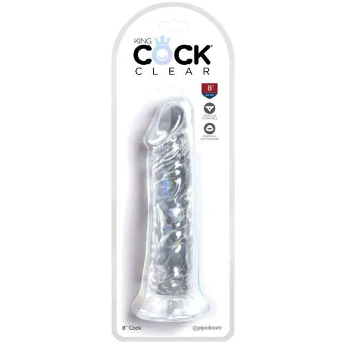 Фаллоимитатор Pipedream King Cock 8" Clear: Назначение Вагинальные