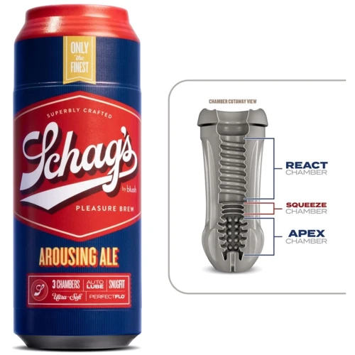 Мастурбатор Schag’s by Blush - Arousing Ale Masturbator - Frosted: Диаметр, см 7.62