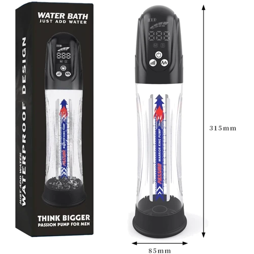 Автоматическая гидропомпа 2в1 (вода/воздух) Men Powerup Water Bath с LED дисплеем фото 7