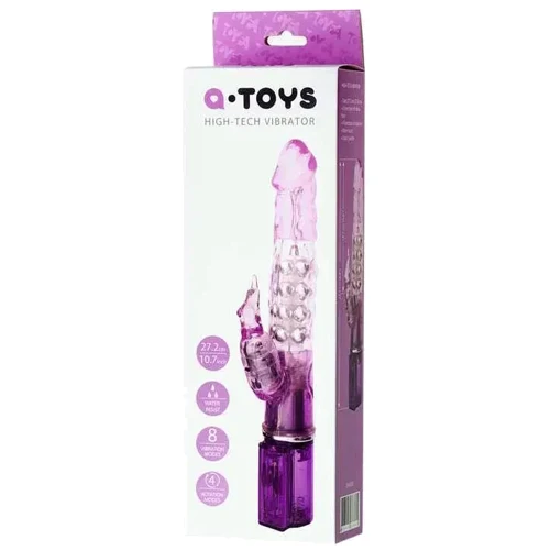 Вибратор с клиторальным стимулятором Toyfa A-Toys High-Tech Fantasy: Диаметр, см 3.6