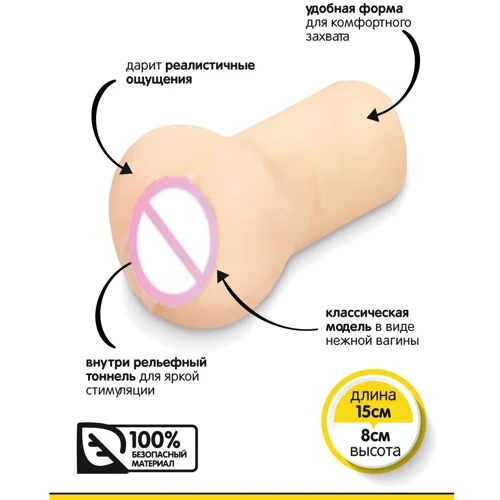 Мастурбатор-вагіна Brazzers, 15х8 см: Для кого Для чоловіків