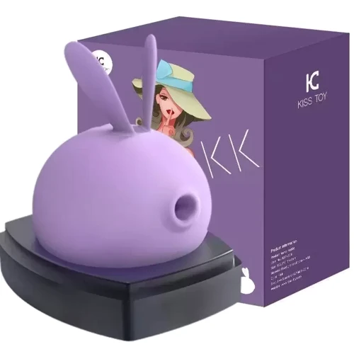 Вакуумний стимулятор з вібрацією KissToy Miss KK Purple: Тип і форма Кролик