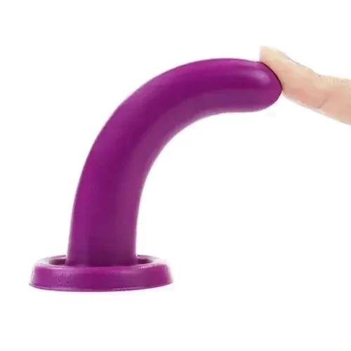 Фалоімітатор LoveToy Silicone Holy Dong Small 4.5" (фіолетовий): Наявність вібрації  Нет