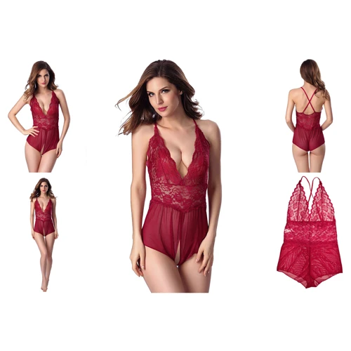 Боди NDS 3027-1 One Size Burgundy (14705): Материал Полиамид