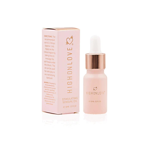 Мини каннабис-масло для стимуляции и усиления ощущений HighOnLove Stimulating Sensual Oil, 10 мл: Особенности Для эрогенных зон