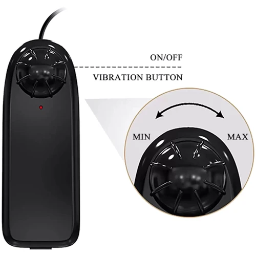 Вибратор на присоске BAILE - Beautiful Zebulon Vibration 7.6" (BW-008108ZR): Диаметр, см 4.2