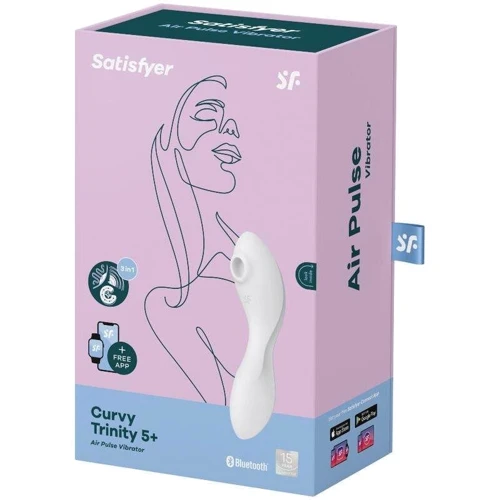Вибратор Satisfyer Curvy Trinity 5+ white: Тип и форма Двусторонние