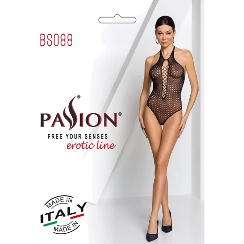 Бодістокінг Passion BS088 black: Фактура Сетка