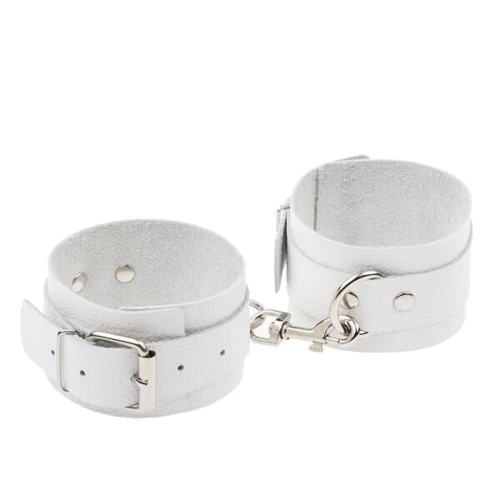 Оковы Leather Standart Leg Cuffs, White