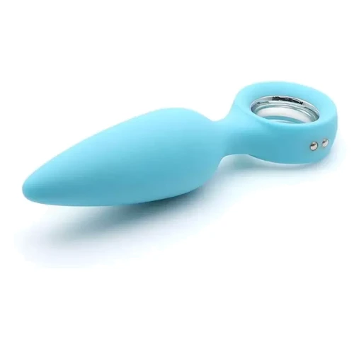 Анальная вибропробка KisToy Orville Blue, диаметр 30мм: Наличие вибрации Есть
