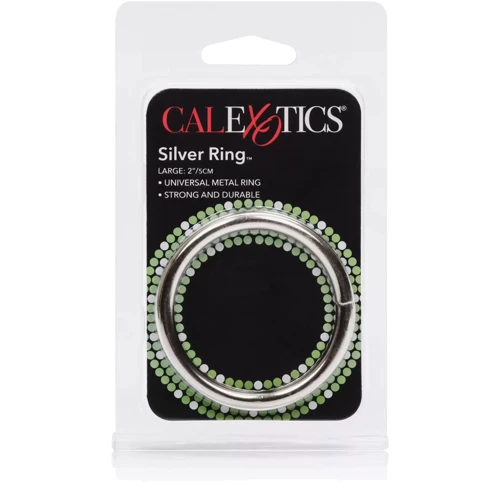 CalExotics Silver Ring Large - металлическое эрекционное кольцо, 5 см: Цвет серебристый
