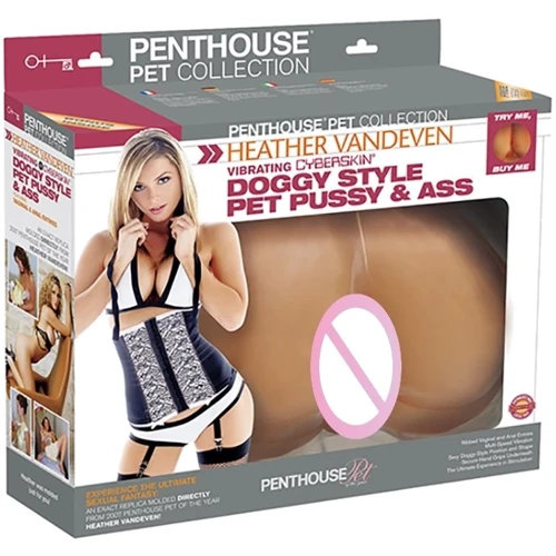 Мастурбатор Topco Sales Penthouse Pet Collection Heather Vandeven Vibrating CyberSkin Doggy Style Pet Pussy & Ass: Тип Вагина и анус