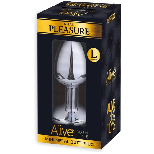Металлическая анальная пробка с кристаллом Alive Mini Metal Butt Plug Red L: Для кого Унисекс