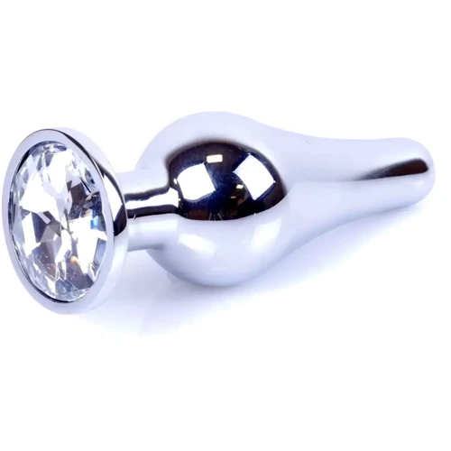 Анальная пробка BOSS of TOYS Boss Series - Jewellery Silver BUTT PLUG Clear (BS6400075) фото 6