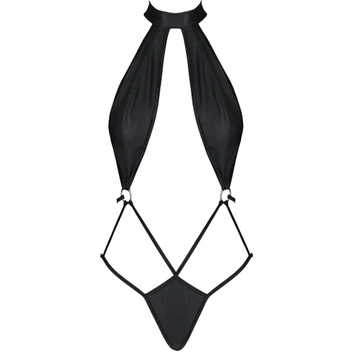 Боди-халтер из экокожи Passion JANNIES BODY Black L/XL: Применение На тело