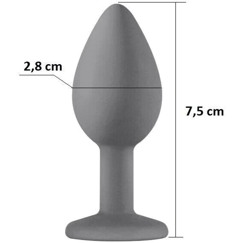 Силиконовая анальная пробка с кристаллом Pink Silicone Amethyst (размер S): Для кого Унисекс
