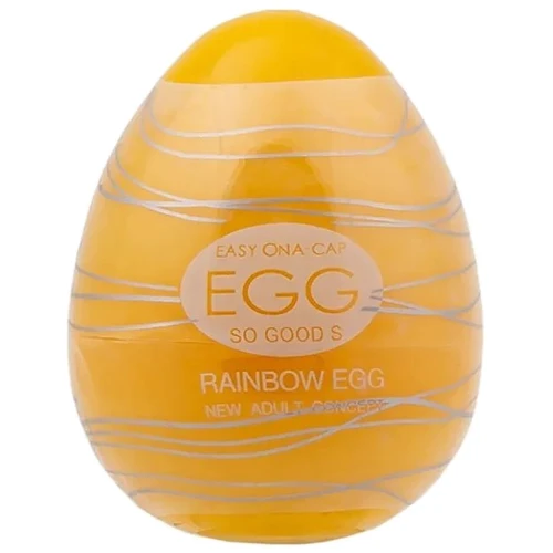 Мастурбатор яйцо SKN Rainbow Yellow, SKN-REG01