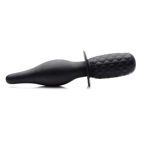 Анальный вибратор с рукояткой The Drop 10x Silicone Vibrating Thruster