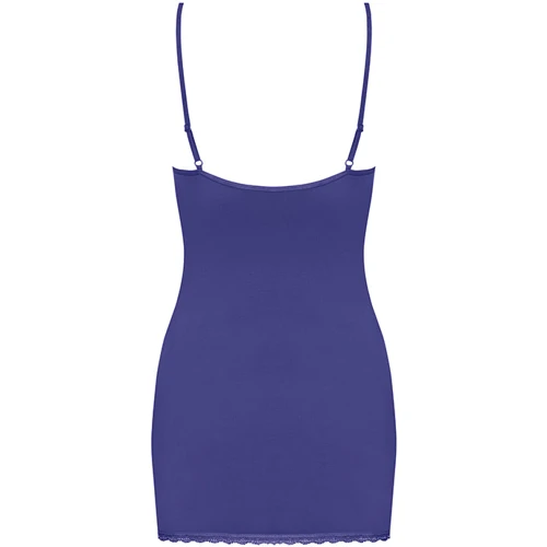 Комплект Obsessive Blackardi chemise, синій, S / M фото 3