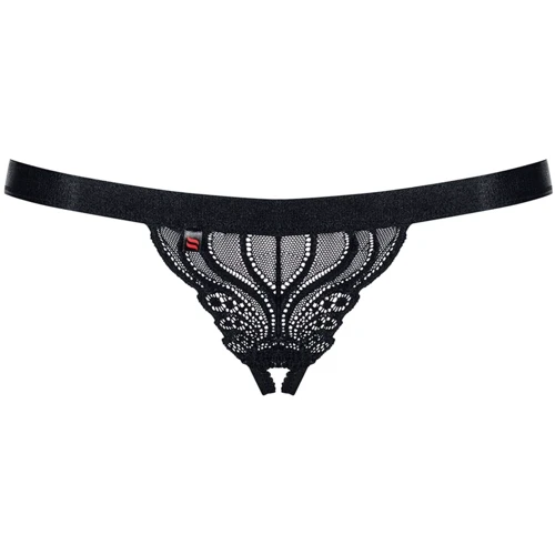 Трусики-стрінги Obsessive 828-THC-1 black S/M: Вид Трусы