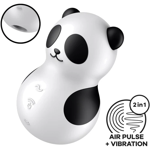 Вакуумний стимулятор із вібрацією Satisfyer Pocket Panda