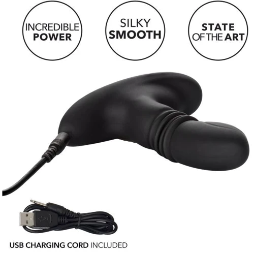 CalExotics Eclipse Thrusting Probe - массажер простаты, 9.5x3.25 см: Наличие вибрации Есть
