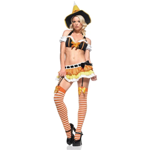 Костюм сексуальной ведьмы Leg Avenue - Sexy Kandy Korn Witch, S/M