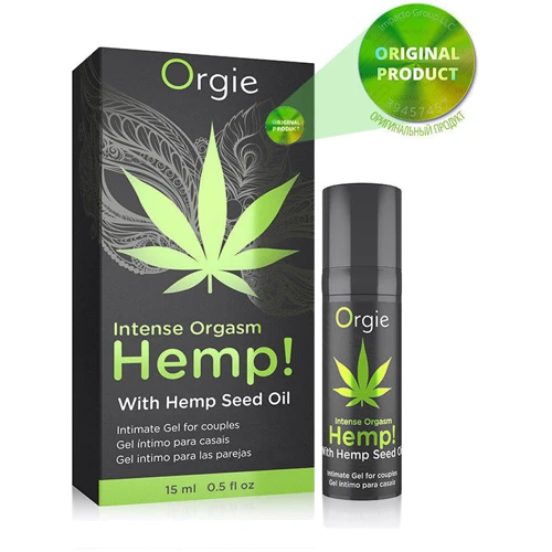 Возбуждающий гель для пар Orgie Hemp! Intense Orgasm, 15 мл, тепло-холод, эффект сильной вибрации: Для кого Унисекс
