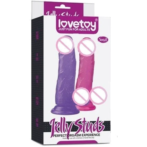 Фаллоимитатор LoveToy Jelly Studs Small Pink: Назначение Вагинальные