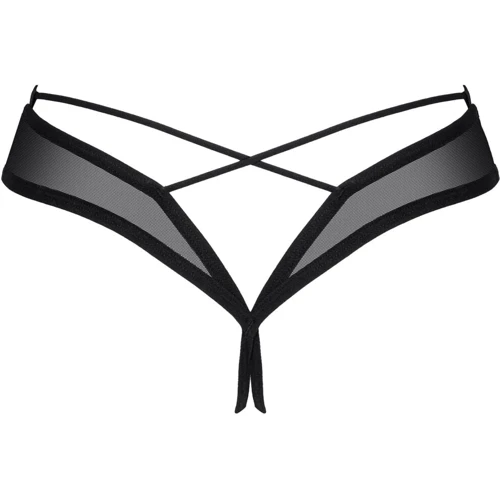 Трусики Obsessive Roxelia crotchless thong M/L: Фактура Сетка