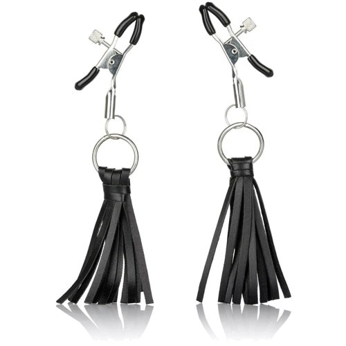 CalExotics Playful Tassels Nipple Clamps зажимы для сосков с кисточками, черный: Производитель California Exotic Novelties