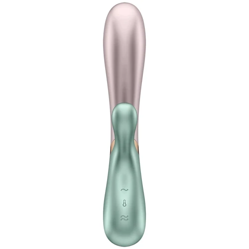 Смарт вібратор-кролик із підігрівом Satisfyer Hot Lover Green: Тип управління кнопкове