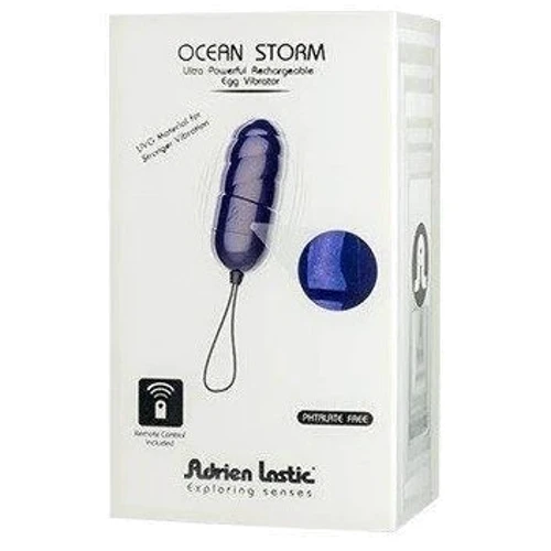 Виброяйцо Adrien Lastic Ocean Storm Dark Blue с пультом LRS: Для кого Для женщин