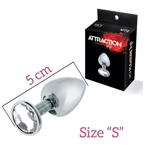 Анальна пробка з кристалом MAI Attraction Toys №72 S: Тип Анальні пробки