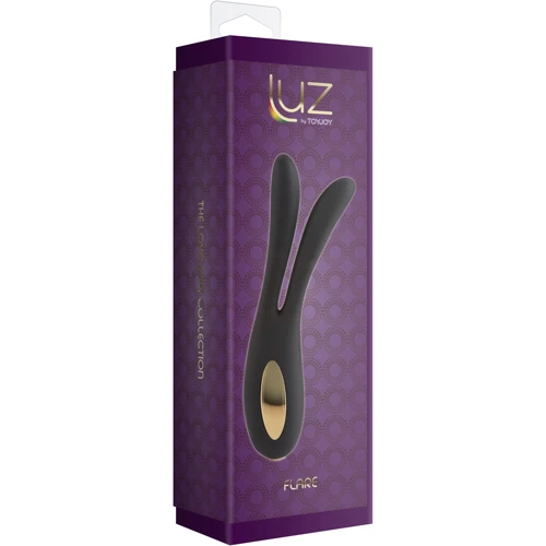 ToyJoy Lovelight Flare Bunny - вібратор для подвійної стимуляції, чорний: Призначення Кліторальні