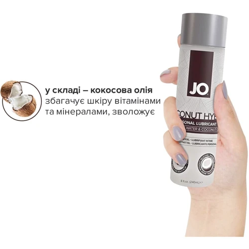 Мастило-крем з кокосовим маслом JO Coconut Hybrid ORIGINAL (240 мл): Основа Комбинированная