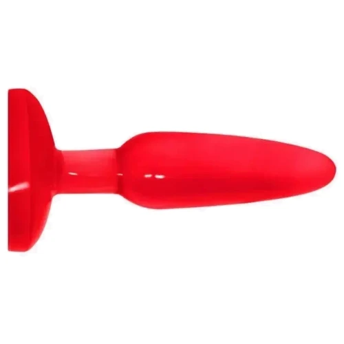 Анальная пробка на присоске Butt plug, BI-017001 Red: Тип Анальные пробки