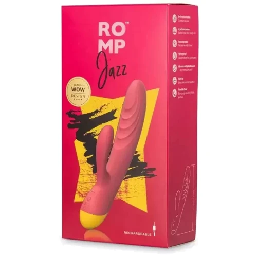 Romp Jazz – яскравий вібратор-кролик (рожевий): Для кого Для жінок