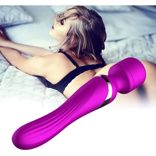 Универсальный вибромассажер Foxshow Silicone Dual Massager Purple фото 9