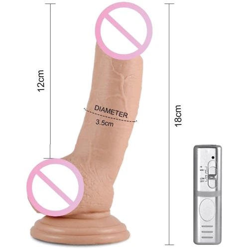 Вибратор LoveToy Real Extreme 7" Dildo Vibrating Flesh: Тип и форма В виде члена
