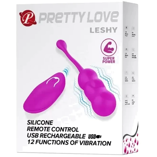 Виброяйцо с дистанционным управлением Pretty Love - Leshy, BI-014868W: Тип и форма Виброяйцо