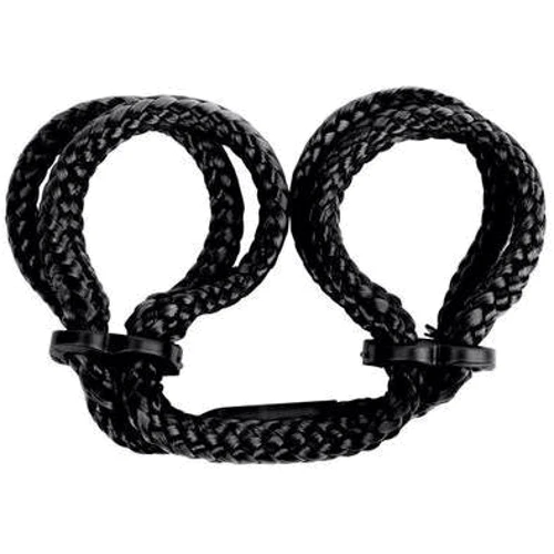 Наручники из японского шелка Japanese Silk Love Rope Wrist Cuffs, черный: Цвет черный