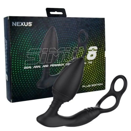 Nexus SIMUL8 Plug Edition анальная вибропробка с эрекционными кольцами, 10х4 см: Для кого Для мужчин