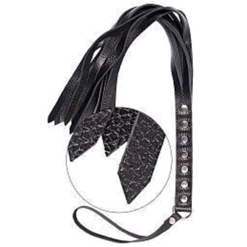 Флогер S & M Fancy Leather Floger Black: Колір чорний