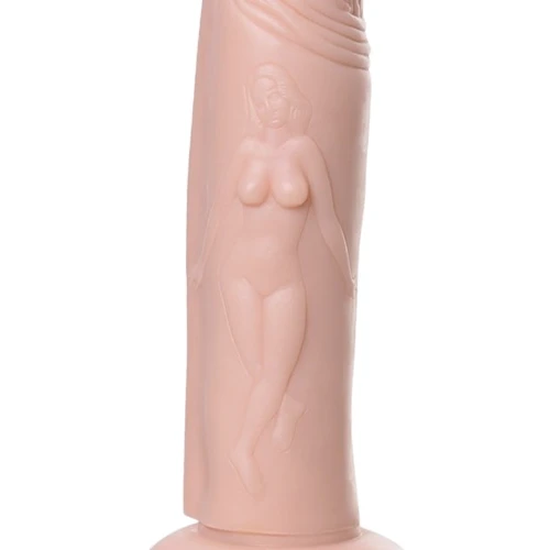 Вибратор на присоске с пультом Toyfa Realstick Nude: Длина, см 22