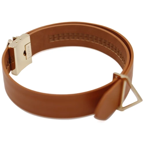 Ошейник с поводком LOCKINK Tied Collar with Leash Set - Brown: Цвет коричневый