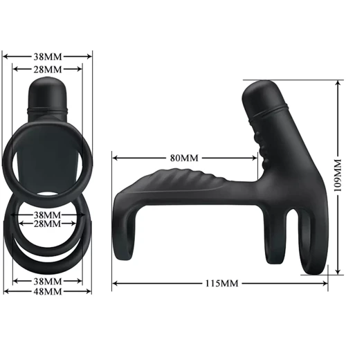Насадка з вібрацією Pretty Love - Vibrating Renis Sling (BI-210276): Призначення Для потовщення